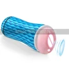 Men's Exerciser Double Channels Real Vagina Anal Manual Massager Sucking Erotic Adult Sex Masturbation Cup Pussy for Men Privacy 1