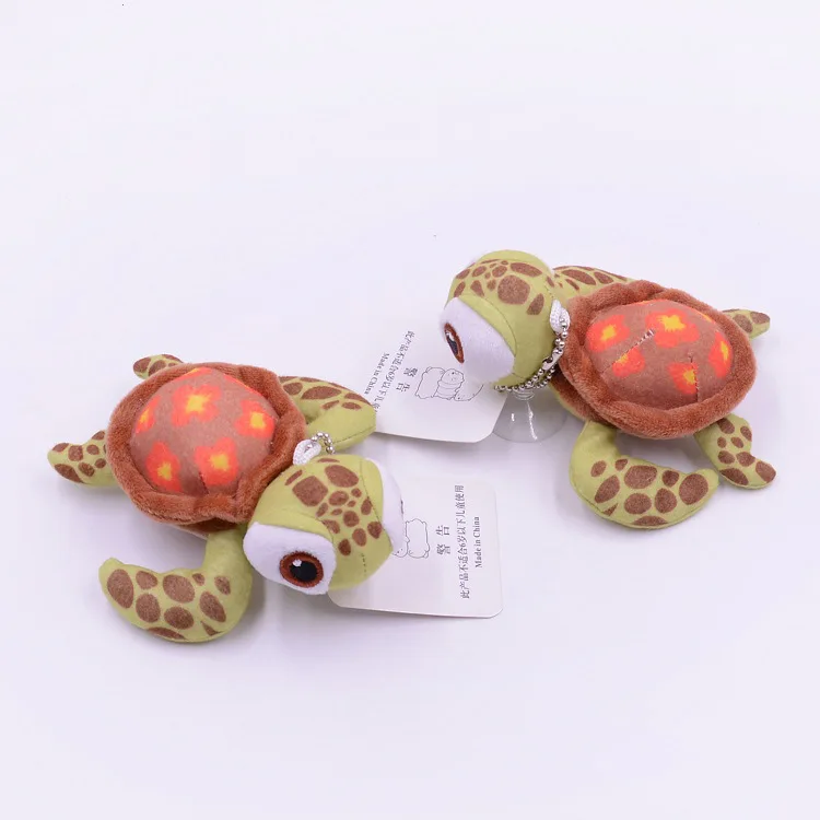 

10cm Disney Anime Finding Nemo Sea Turtles Pendant Keychain Doll Stuffed Animal Plush Toy Doll For Children Xmas Gift