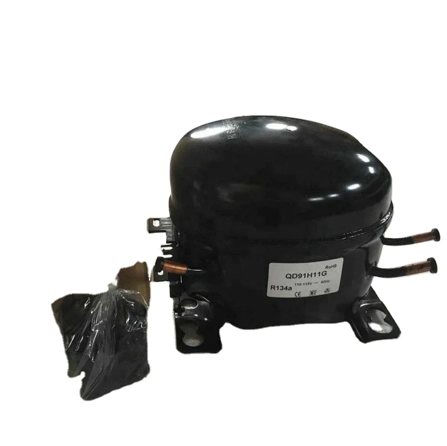 Factory-Qualified R600A Refrigeration Compressor DC 12V Electric Power Source for Freezers Cars Households Outdoors Hotels