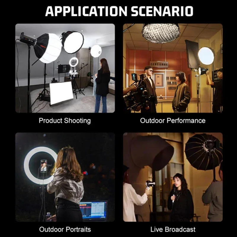 ZSYB S100 100W Bi-Color 2700k-6500k Portable Handheld Photographic Lighting Kit Led Fill Photography Light