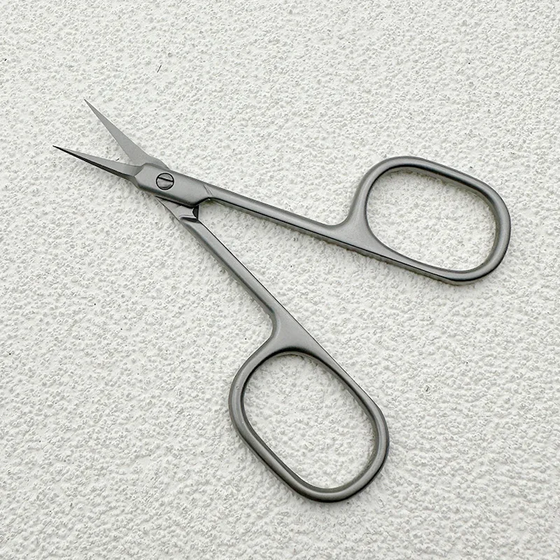 Manicure Set Russian Manicure Scissors Cuticle Regrowth Cut Curved Tip Nail Pedicure Grooming Professional Stainless Steel Dead Skin Remover