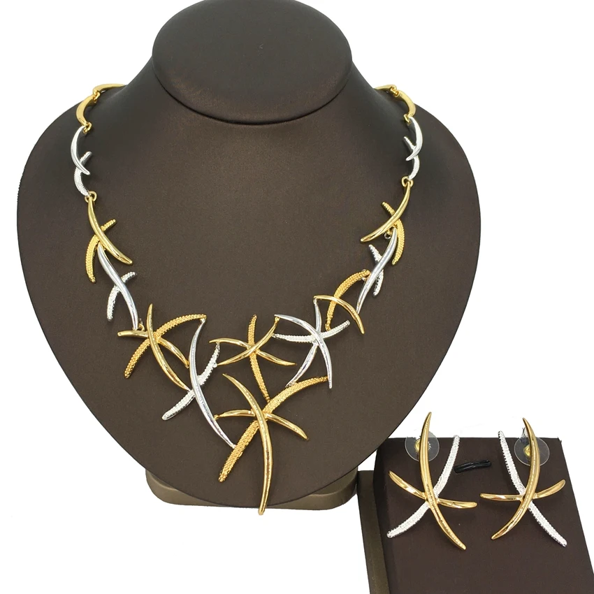 

Yuminglai dubai jewelry sets fashion gold plated jewelry sets for women Brazilian jewelry set FHK13887