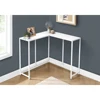 Accent Table, Console, Entryway, Narrow, Corner, Living Room, Bedroom, White Laminate, White Metal, Contemporary, Modern 2