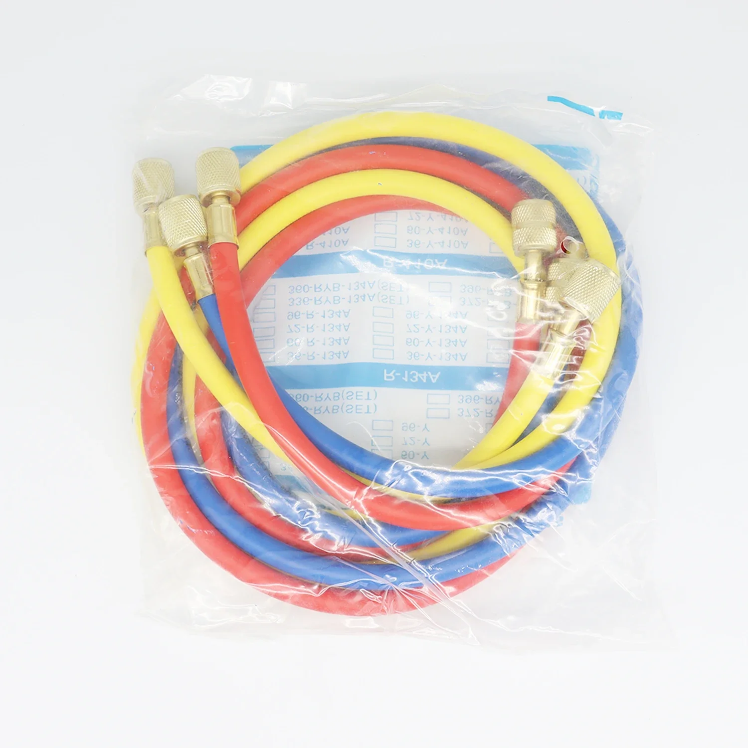 3000psi A/C Charging Hose Tube Kit Hose Low Loss Fittings for R134A R12 R22 Refr