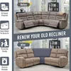 Corner Sofa Cover Stretch Corner Couch Cover Furniture Protector for Living Room L Shape Slipcover Couch Additional Seat 4
