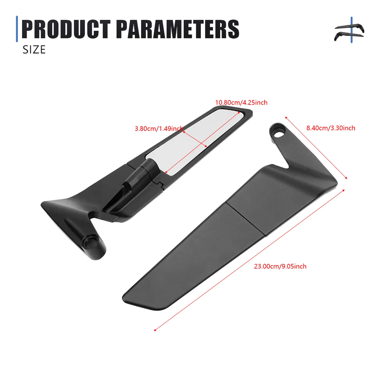 Motorcycle Side View Mirror for Ducati Monster 1200 1200S 1200R