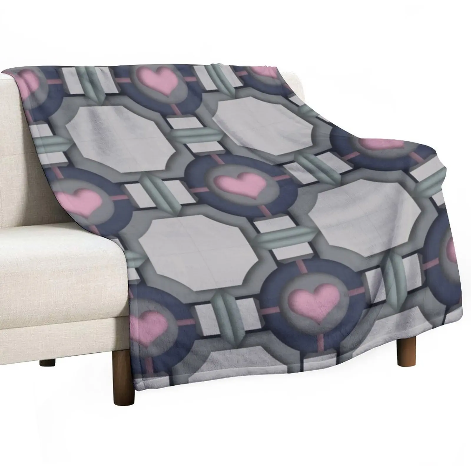 

Companion Cube Throw Blanket Furry Blanket Softest Blanket