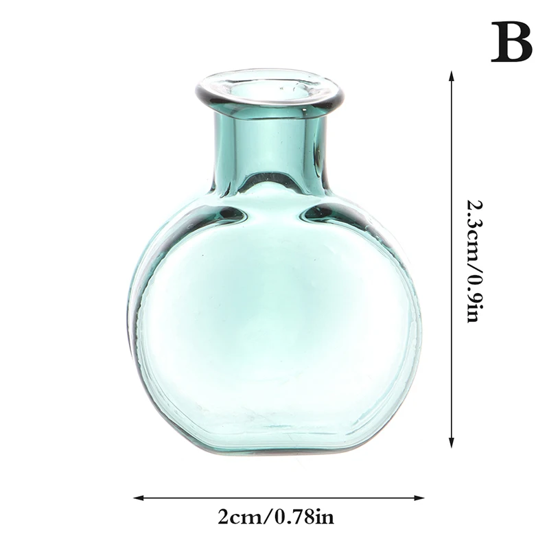 24 Styles 1/12 Miniature Dollhouse Glass Vase Mini Flower Vase for Doll House Decoration Accessories