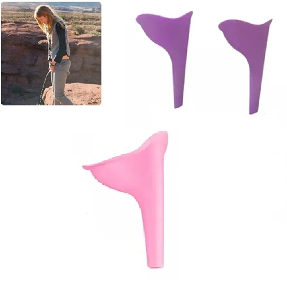 Female Pee Funnel Universal Urinal Funnel Vertical Travel Unisex Portable Toilet Emergency Camping Silicone