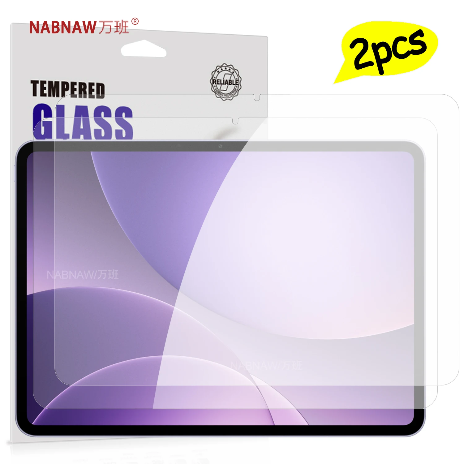 Premium Full HD Tempered Glass Screen Protector, 9H Anti-Scratch Cover, 2-Pack