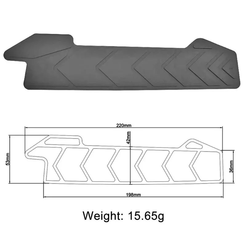 Silicone Bike Chainstay Protector Sticker, Self-Adhesive Scratch Proof Frame Guard,Easy Install Mountain Bicycle Protective Film