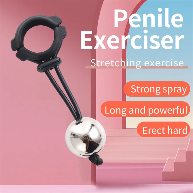 Male Drop Ball Heavy Weight Stretcher Silicone Penis Cock Ring