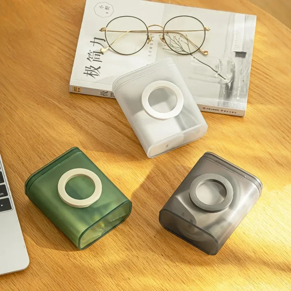 1PC Desktop Data Cable Storage Box Dustproof Transparent Phone Charger Box Space Saving Multi-purpose Travel Storage Box Travel