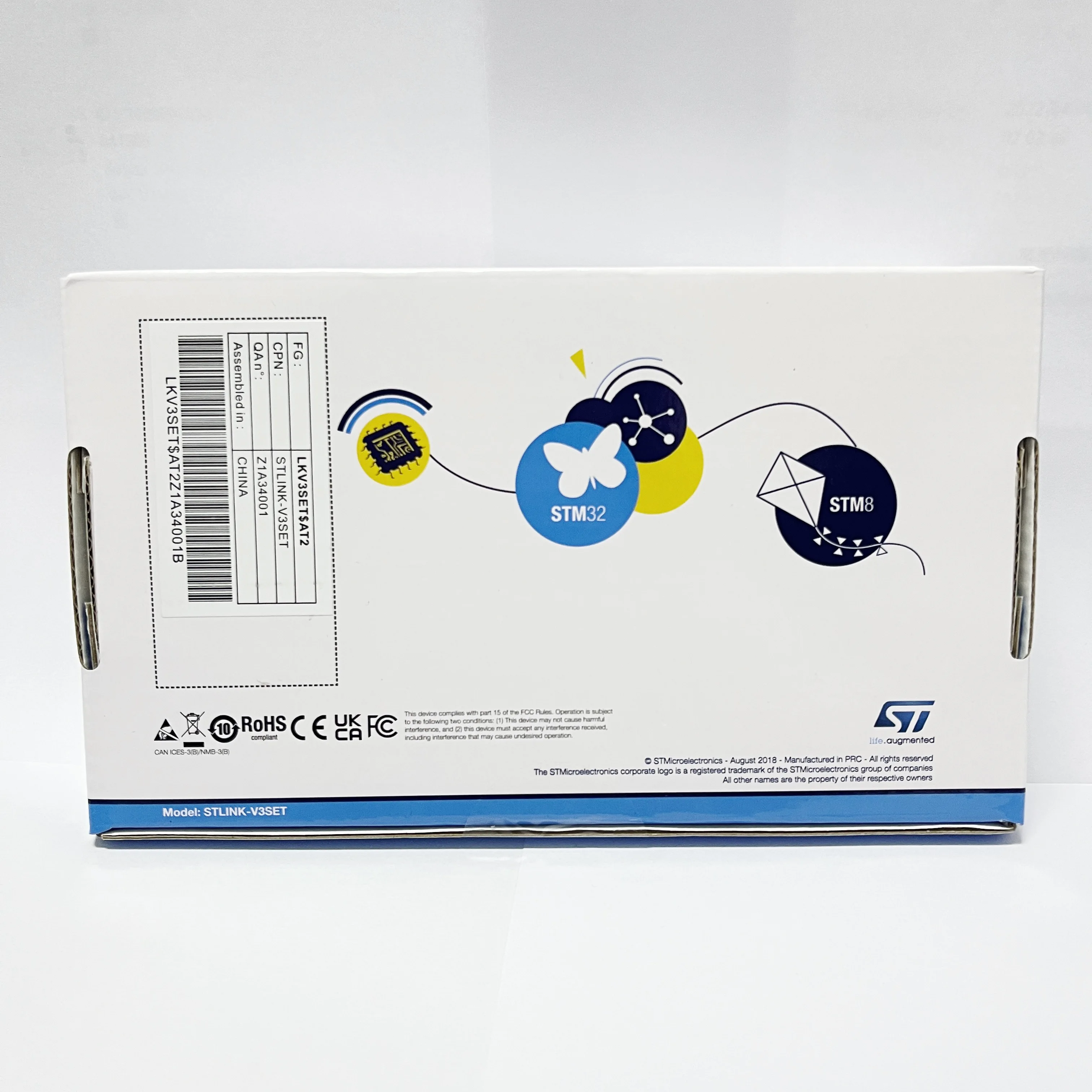 AvadaTech 1 pcs x STLINK-V3SET/B-STLINK-VOLT Processor Based STM8S STM32 Programmer 5V USB 2.0 JTAG DFU authentic  ST LINK V3 2
