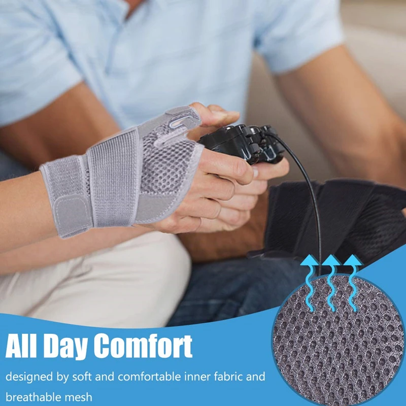 Thumb Spica Splint Stabilizer Wrist Support Brace Protector Carpal Tunnel Tendonitis Pain Relief Right Left Hand Immobilizer 1PC, wrist brace,wrist support,thumb splint