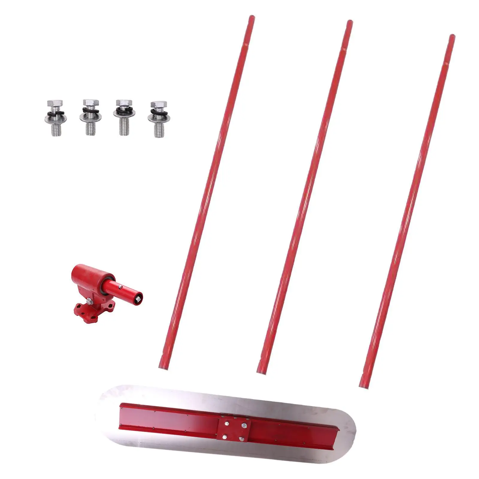 Concrete Bull Float Kit Portable Multipurpose Concrete Float Adjustable Bull Bracket Steel Trowel Board for Stucco Cement