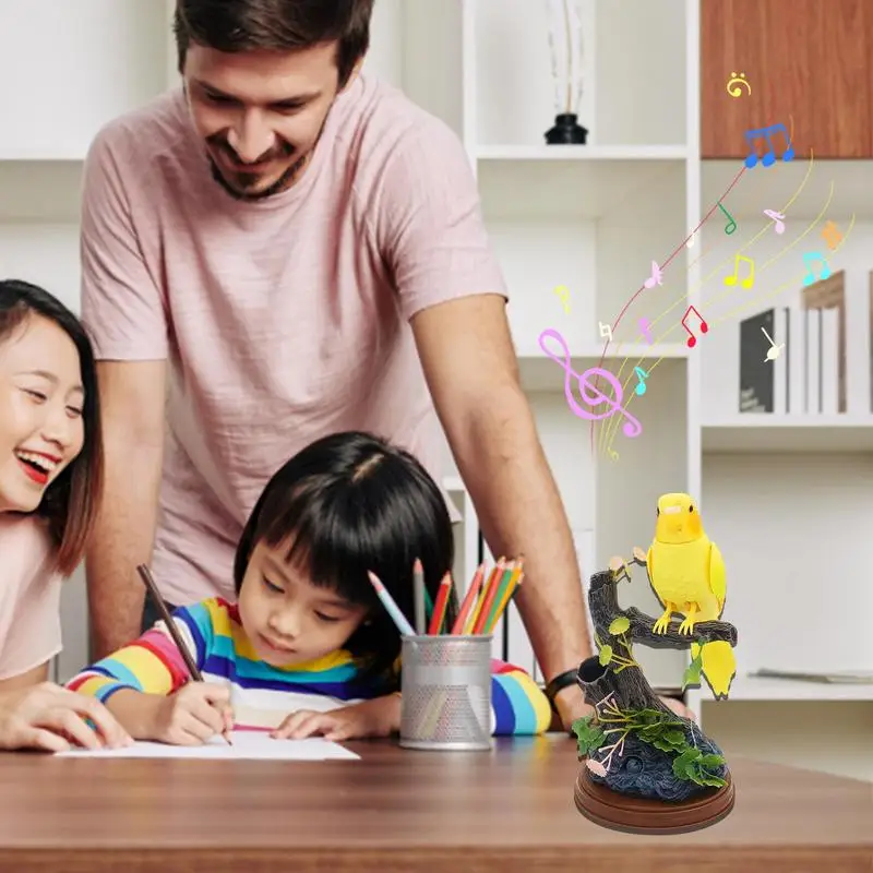Electric Birds Voice Control Couples Parrots Toy Musical Magpie Talking Birds Electronic Pet Bird Model 2