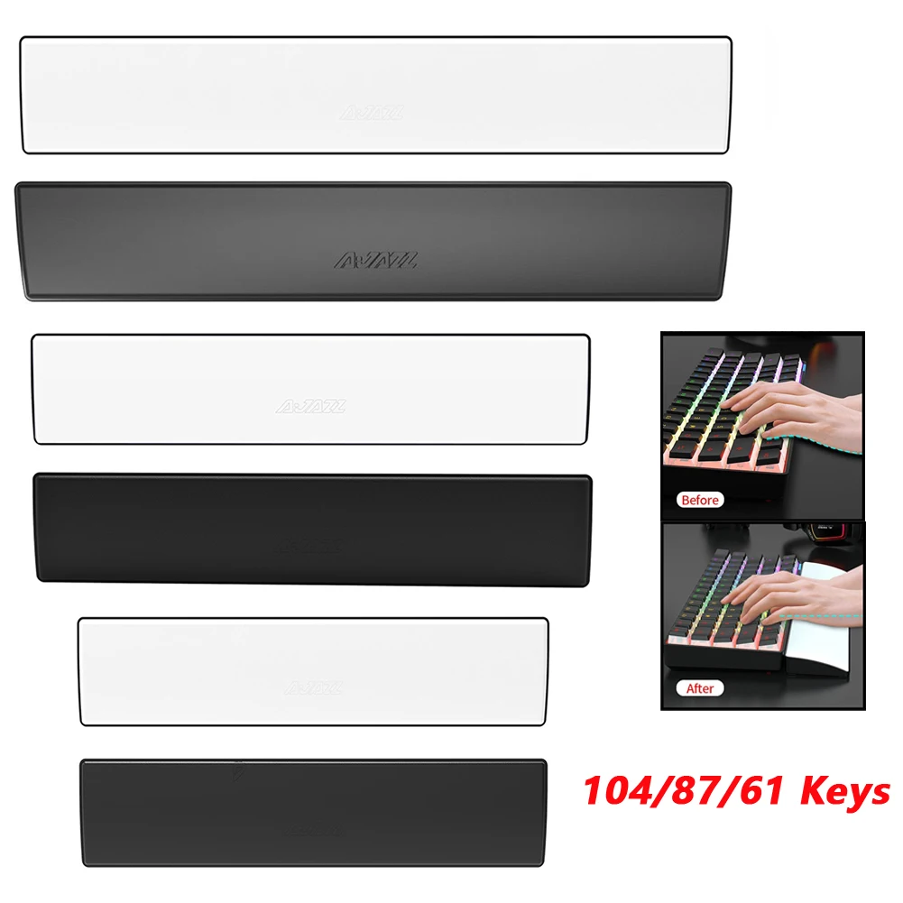 Memory Foam Ergonomic 104/87/61 Keys Anti Slip Office Gaming Keyboard Wrist Rest Support Pad Keyboard Hand Rest Pad for Laptop wrist pad