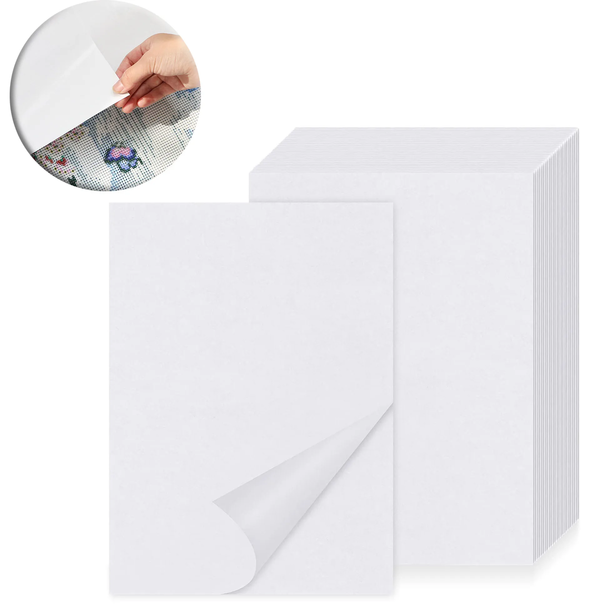 50PCS A4 29.7cmx21cm Diamond Painting Release Paper Double Sided Non-stick Cover Replacement 5d Accessories Embroidery Tool
