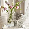 Finnish Glacier Vase Nordic Simple Transparent Glass Flower Hydroponic Decoration Flower Light Luxury Table Flower Arrangement 2