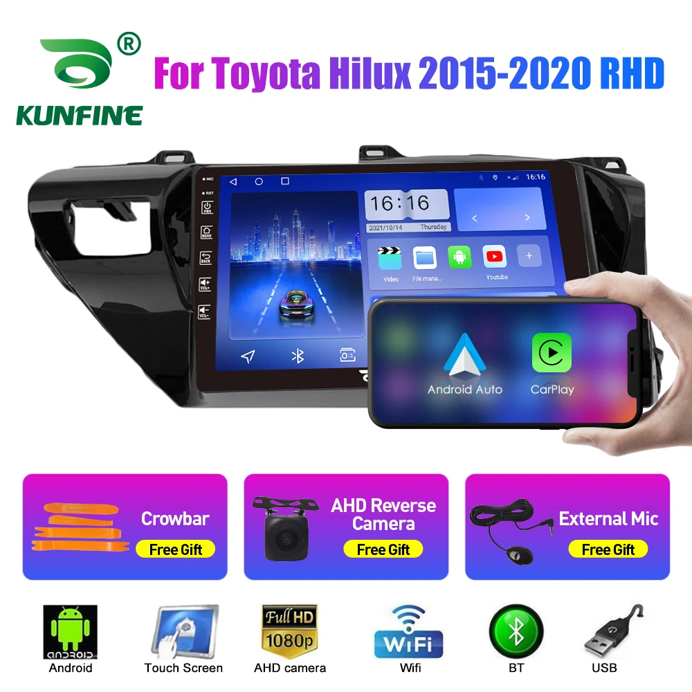 

Car Radio For Toyota Hilux 2015-2020 2Din Android Octa Core Car Stereo DVD GPS Navigation Player Multimedia Android Auto Carplay
