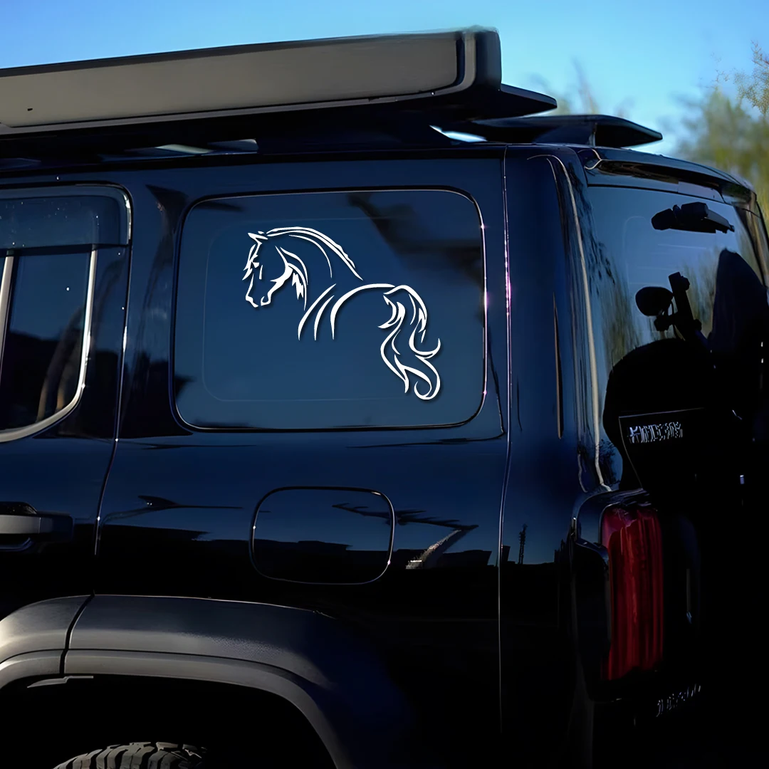 Unruly Horse Comic Stickers: High-Quality Decals for Cars, Trucks, Motorcycles, and Laptops