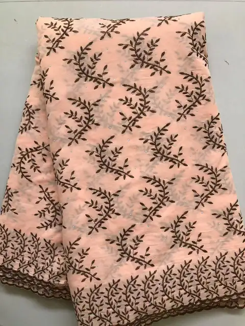 Purple African Swiss Voile Cotton Lace Fabric 2026 High Quality 5 Yard Embroidered Nigerian Lace Fabric Elegant Dress for Sewing