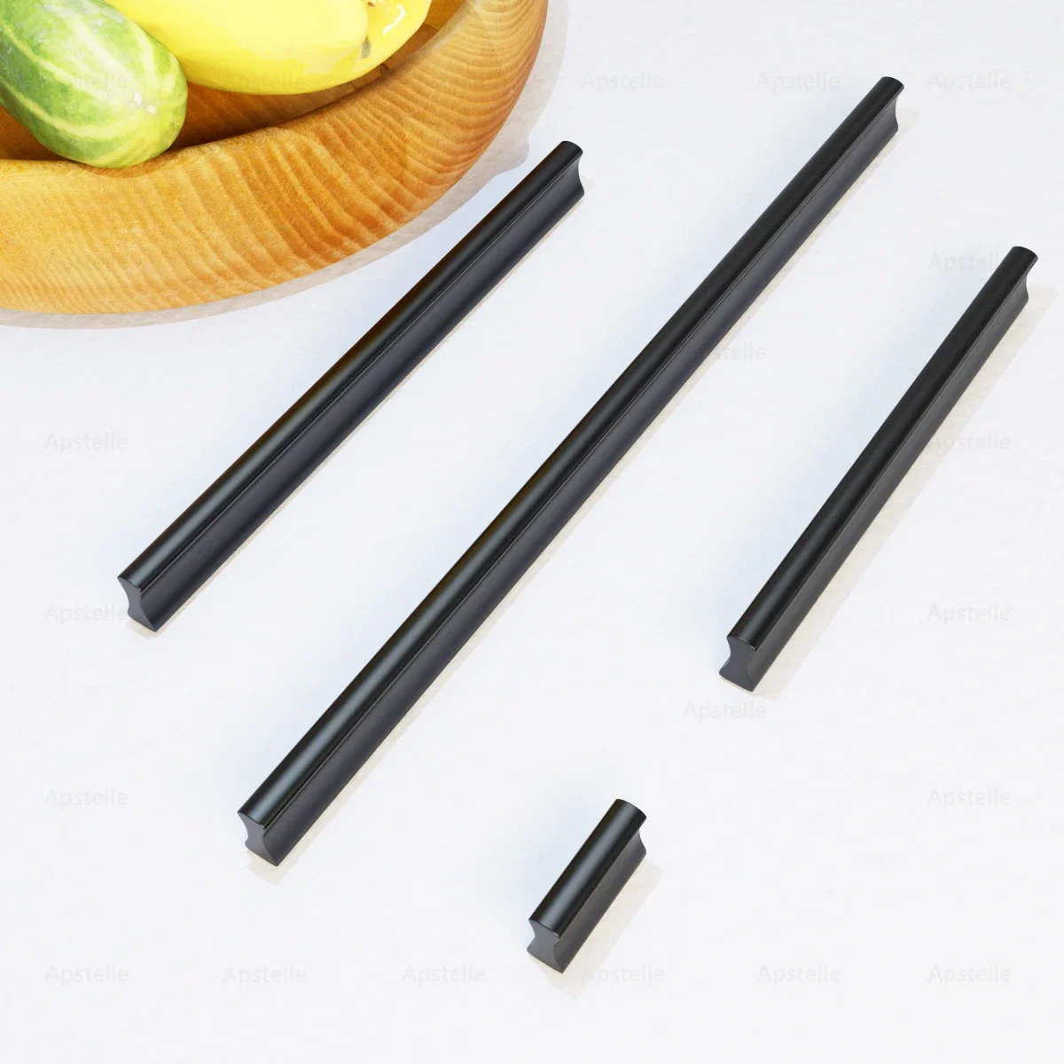 Description Picture 4 of item32-800mm Hardware  Long Knob Modern Silver Black Gold Furniture Door Handle Zinc Alloy Cupboard Drawer Kitchen Cabinet Pull