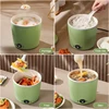 Multifunction Rice Cooker Electric Skillet Noodle Cooking Pot Egg Omelette Frying Pan Mini Hotpot Baby Food Stew Cup Soup Heater 5