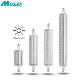 R7S LED LED 전구, 할로겐 램프, 조도 조절 가능, 따뜻한 2700K-3000K, 차가운 흰색 6000K-6500K, 에너지 절약, 5W, 10W, 12W, 15W, 100W