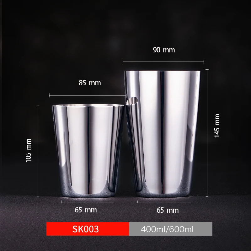 Stainless Steel Boston Cocktail Shaker 600ML 700ML