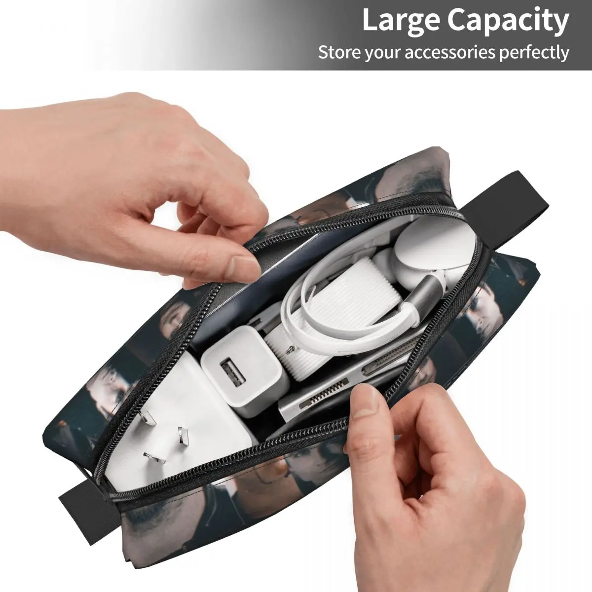 Travel Damon Salvatore The Vampire Diaries Toiletry Bag Cute Fantasy Film Makeup Cosmetic Organizer for Strage Dopp Kit Case 2