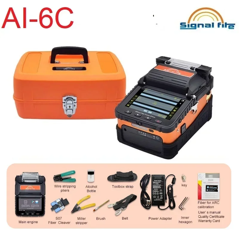 Originale Ai-6A Ai-6C Ai-6C + Signal Fire Automatic Sm & Mm Ftth Giuntatrice A Fibra Ottica Giuntatrice A Fusione Di Fibra Ottica