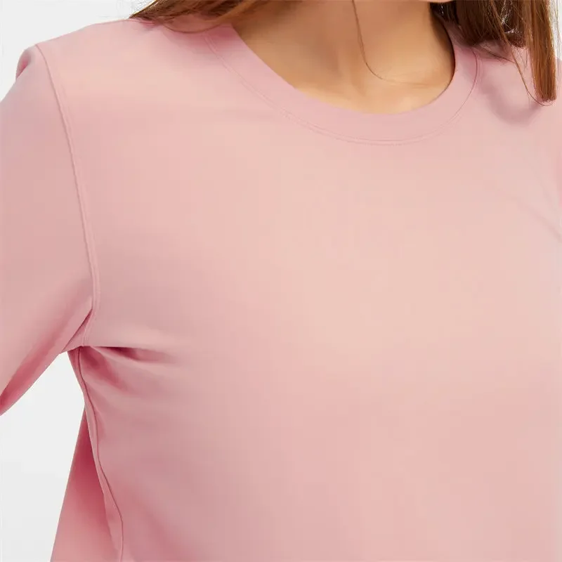 Nepoagym ORBIT Long Sleeve Lightweight Women Workout Tops Loose Fit Yoga Top Basic Brushed Sports Shirt