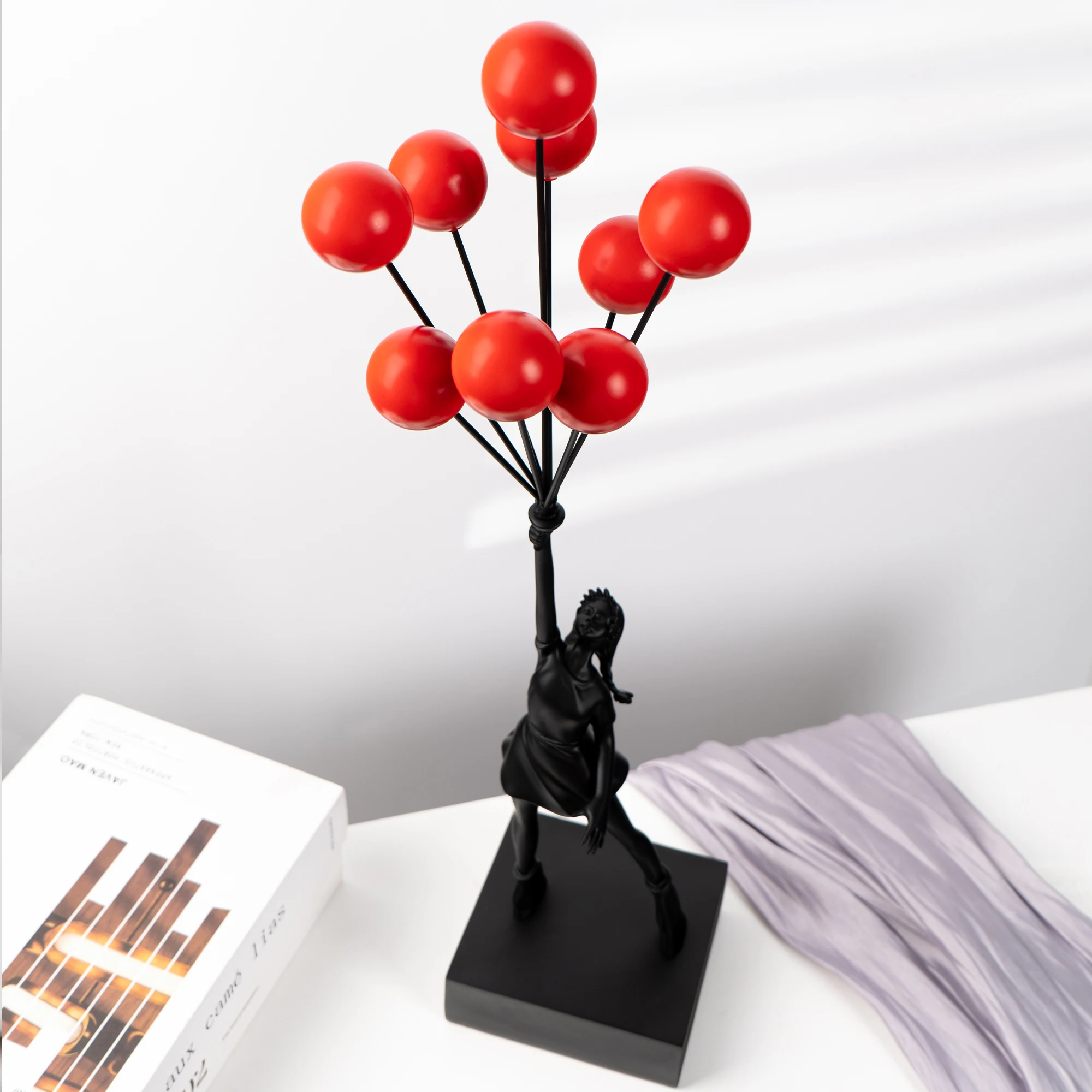 MEDICOM TOY - 新品 Flying Balloons Girl banksy RED ver. Girl Balloon Banksy Sculpture | Statues Decoration Banksy