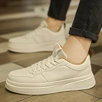 White Sneakers For Men Platform Vulcanized Shoes Men Trend Street Style Casual Brand Walking Men's Sneakers On Office Shoes Male 1