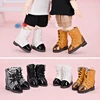 Ob11 Doll Grid Pattern Pointy Toe Shoes Dolls Shoes With Shoelace Accessories For Penny, Obitsu11, Gsc Body, Ymy, 1/12Bjd Doll 1
