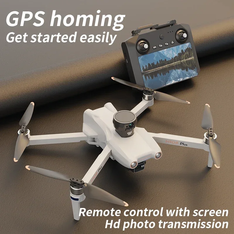 Nuovo M108 Plus GPS Brushless Drone Professionale Con Touch Screen 3-Axis Gimbal Evitamento Ostacoli 5G FPV RC Quadcopter Dron Giocattolo - immagine 5