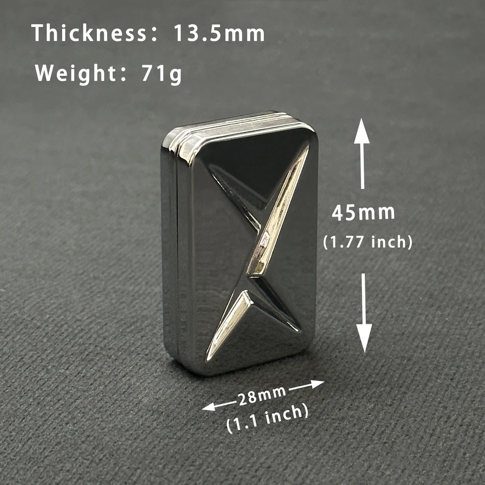 EDC Fidget Sliders Slider Metal Fidget Toys Stress Relief for Adults Magnetic Metal Infinite Fidget