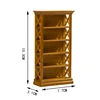 1/12 Dollhouse Bookshelf Storage Cabinet Miniature Closet Book Table Cabinet Shelf Model Dollhouse Furniture Decor DIY Toys 6