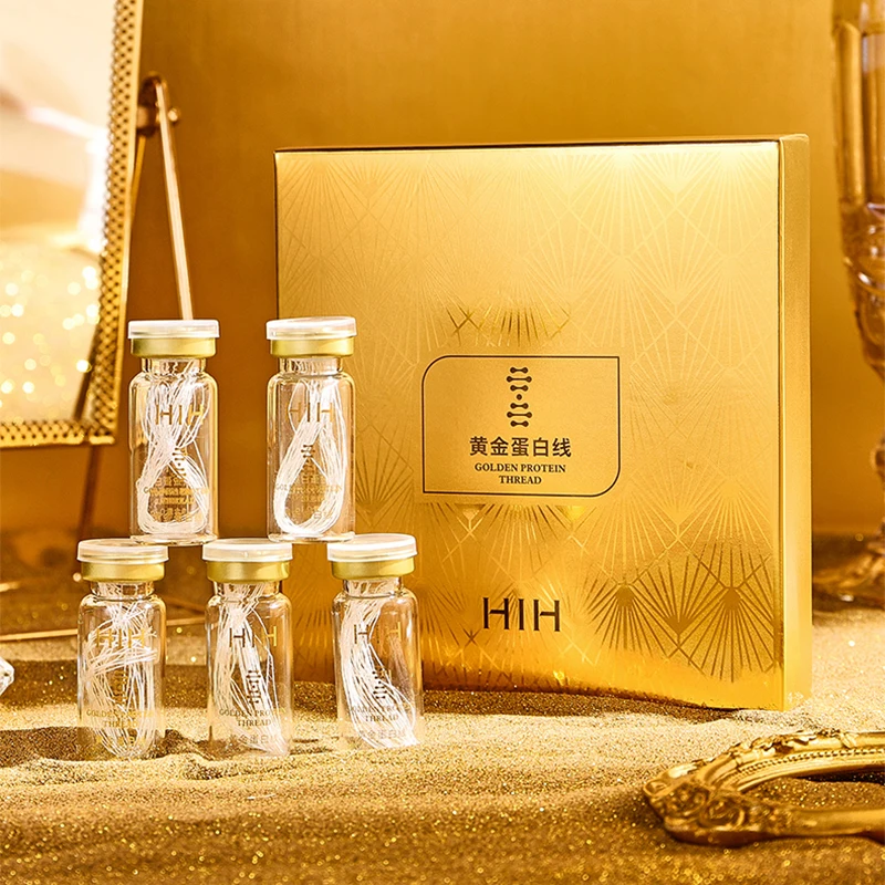 24KGoldCollagenThreadSetAbsorbableFacialSerumProteinThreadFacialLiftThreadFacial