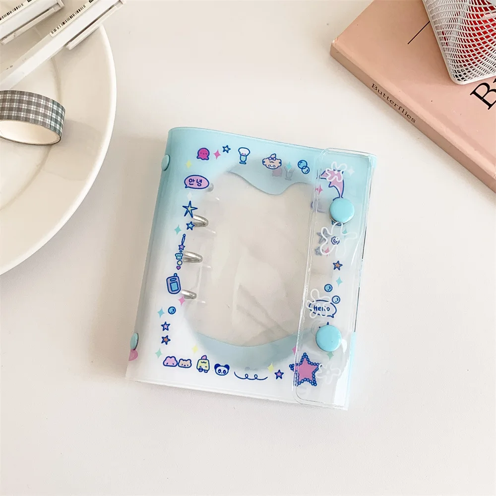 Nette M5 Cartoon Bär Lose blatt Notebook kawaii Transparent Handbuch Student Schreibwaren Mädchen Tagebuch Hausaufgaben Buch – Detail 16