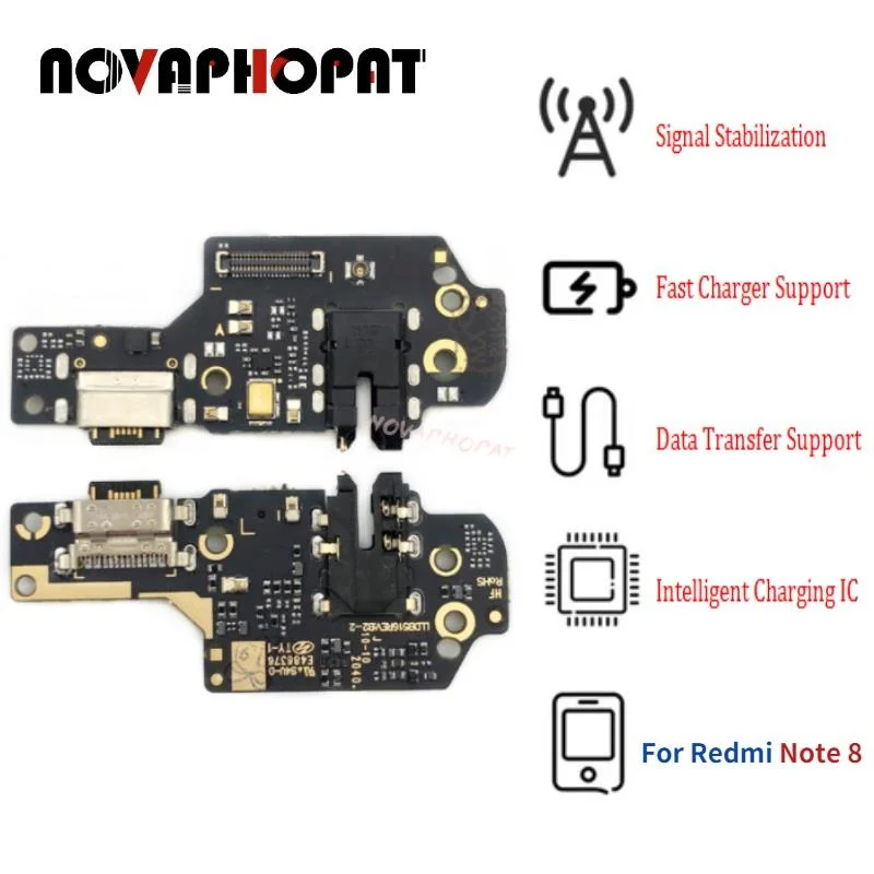 Novaphopat For Redmi Note 8 8T Pro USB Dock  Ʈ   ÷ ũ ũ ÷ ̺  (IC )