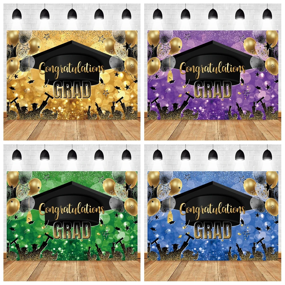 

Congratulations Grad Photography Backdrops Class of 2024 Celebrate Graduation Prom Party Photographic Background Photo Studio