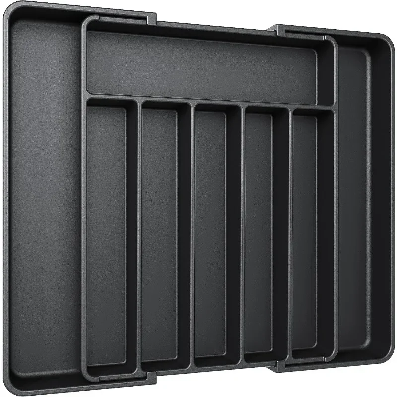 Silverware Expandable Kitchen Drawer cutlery organizer flatware organizer silverware organizer For Kitchen Organizer Tray Adjustable Pantry Organizer Utensil Cutlery Drawer Forks Knives