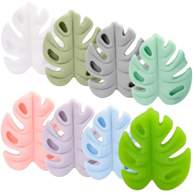 Description Picture 2 of itemKnitting Needle Stoppers Monstera Knitting Silicone Stoppers Knitting Needle Point Protectors Turtle Backed Bamboo Silicone