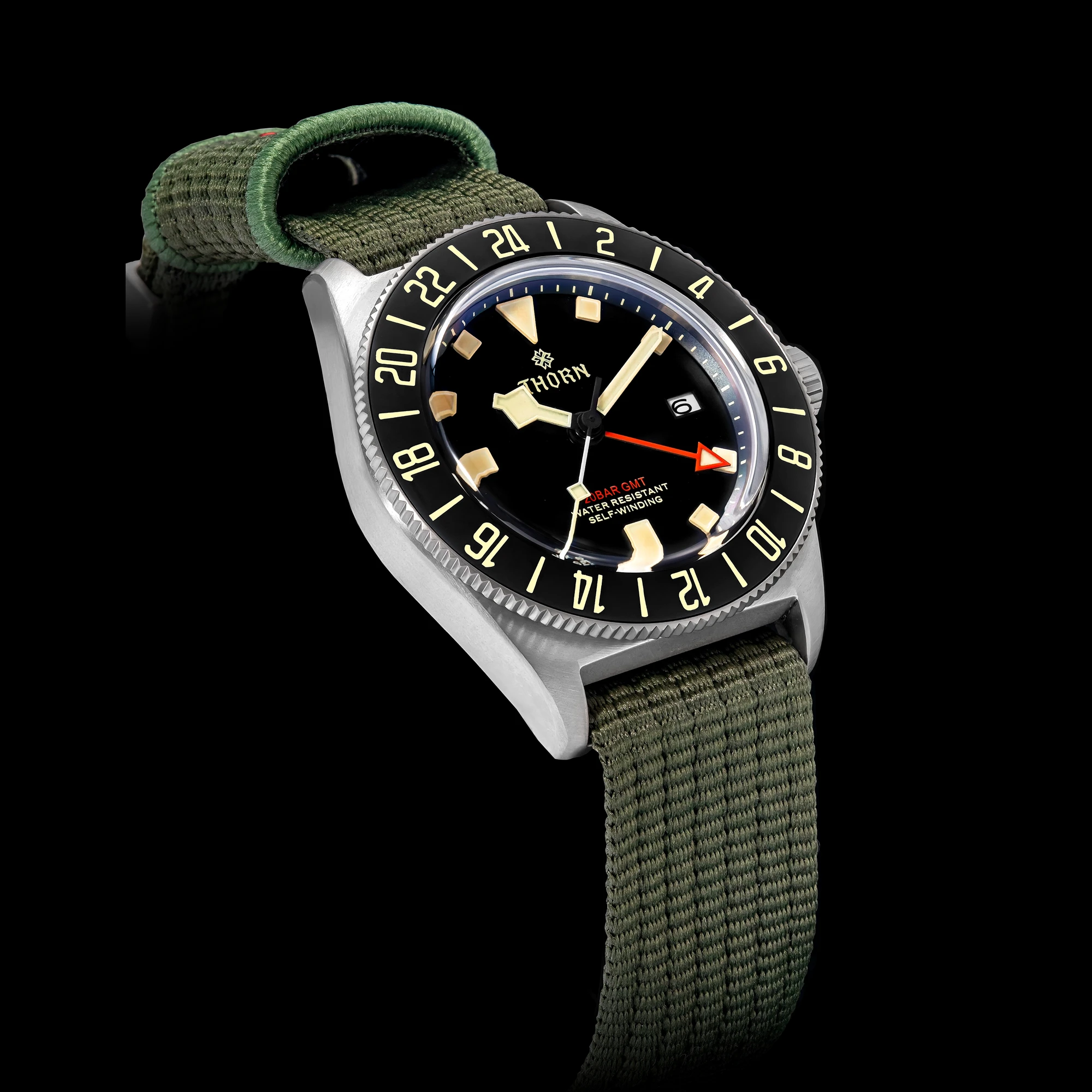 Thorn T020 Titanium Gmt Watch Automatic Mechanical Men’s Diving_voghion.com