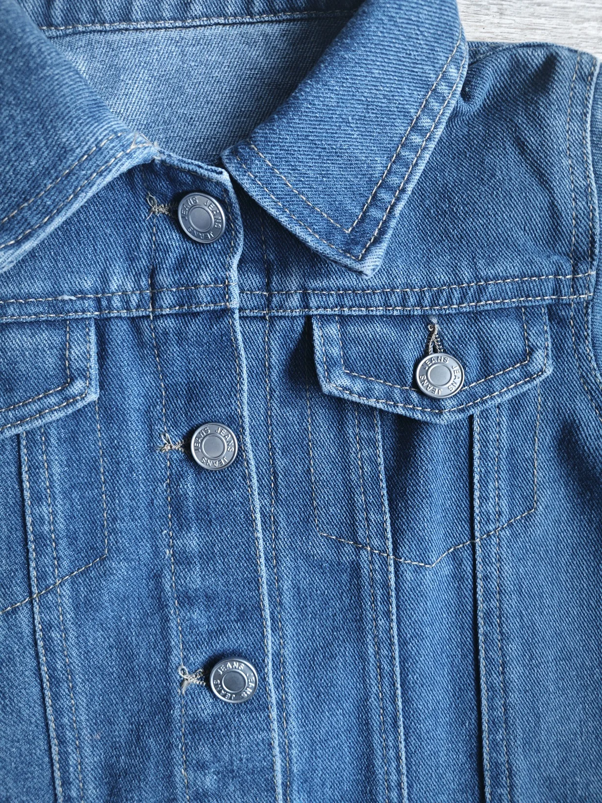 Girls Lapel Denim Jacket 5