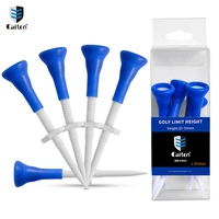 Caiton 5pc 85mm/3.34in Adjustable Plastic Golf Tees, 22mm/0.87in Range, Soft Rubber Head, Durable & Lightweight for Stable Shots 1