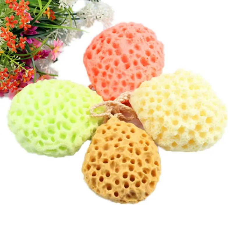 Colori Casuali Soft Bath Ball Bath Scrubber Doccia Spa Spugna Scrub Per La Pulizia Del Corpo